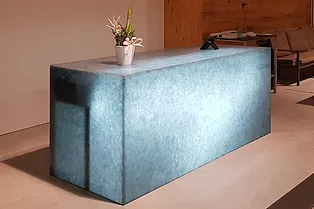 Glaskeramik Sky Blue Theke
